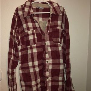 Maroon/red flannel